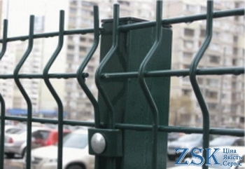 крепление рубеж с столбом и секцией