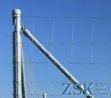 сетка шарнирная - Столб 2,3м ф45мм оцинкованный для шарнирной сетки используется для лесных, фермерских, аграрных хозяйств сетка лесная сетка шарнирная от производителя Украина