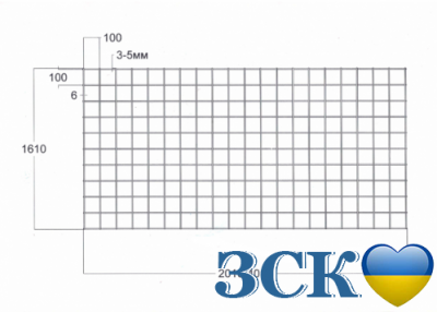 сетка сварная 1.6х4м