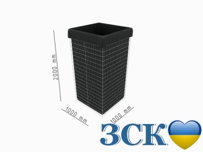 габион 50х100 высота 2м