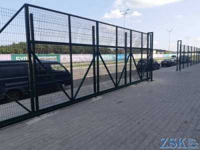 откатные ворота из сетки 3м высота